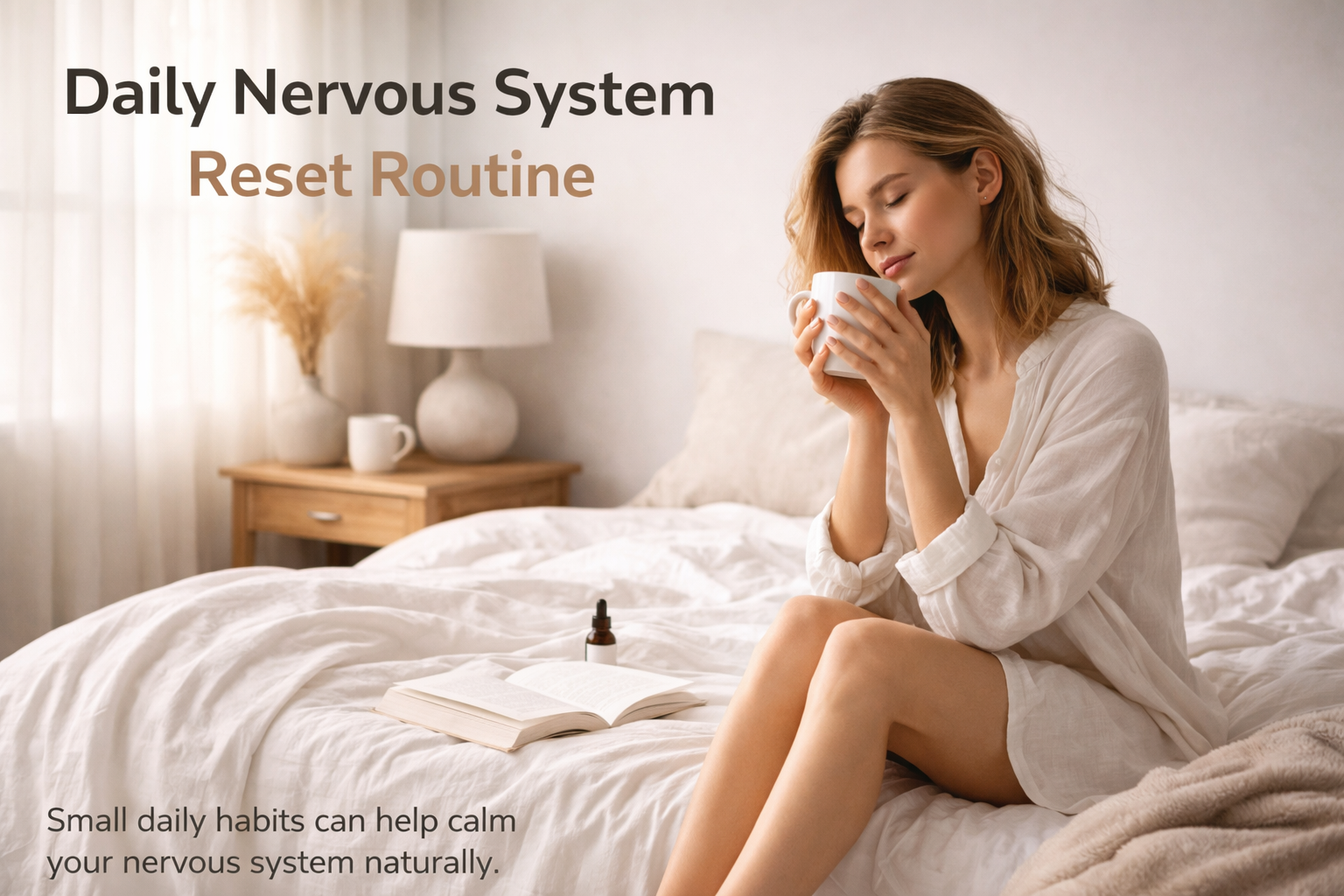 daily nervous system reset routine woman calm morning