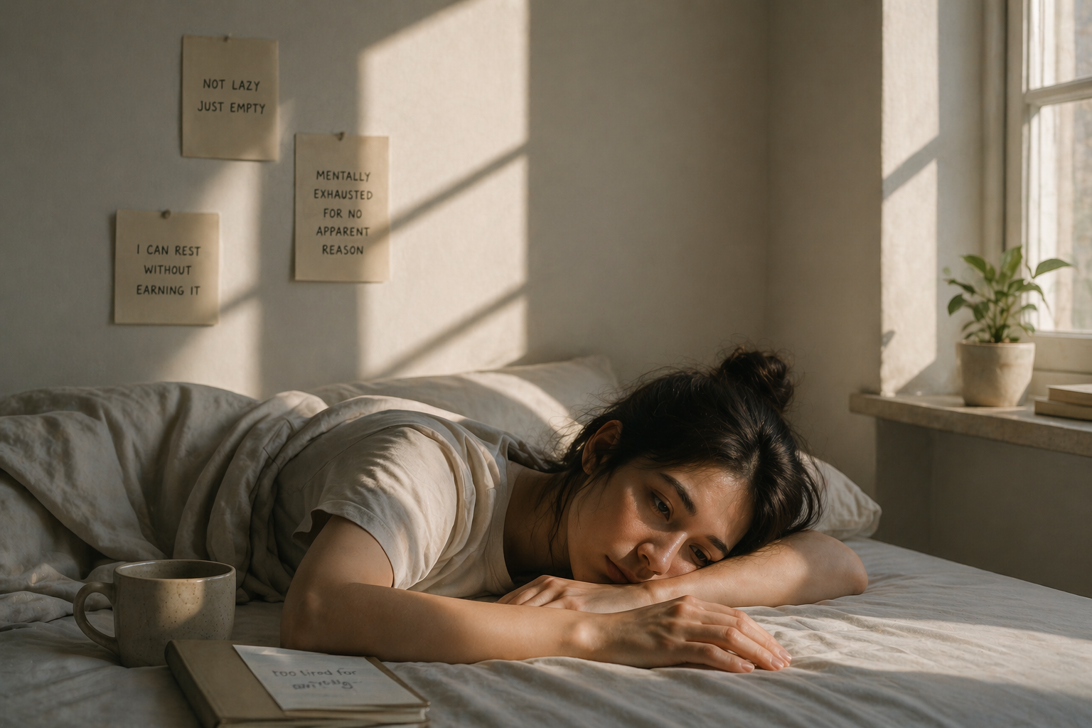 mental exhaustion without physical work feeling drained